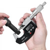VEVOR Micrometer Set, Digital Outside Micrometer 0-1 inch Measuring Range, 0.00005" Resolution, Ultra-Precision 0.0001 Accuracy, LCD Screen, in/mm Switch, Carbide Tip, with Protective Case