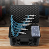 VEVOR 6 PCS Micrometer Set, 0-1"/1-2"/2-3"/3-4"/4-5"/5-6" Machinist Outside Micrometer, Precision 0.0001 Accuracy, Professional Machinist Tools with Protective Case, for Metalworking & Engineering