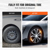 VEVOR Wheel Rim Cover Hubcaps, 16 in Diameter, Sturdy & Durable Scratch-Resistant Hubcap with Snap & Valve Nozzle Hole, ABS & PC Hubcap with High Rigidity & Less Wind Drag, Fits for All Weather Use