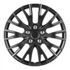 VEVOR Wheel Rim Cover Hubcaps, 16 in Diameter, Sturdy & Durable Scratch-Resistant Hubcap with Snap & Valve Nozzle Hole, ABS & PC Hubcap with High Rigidity & Less Wind Drag, Fits for All Weather Use