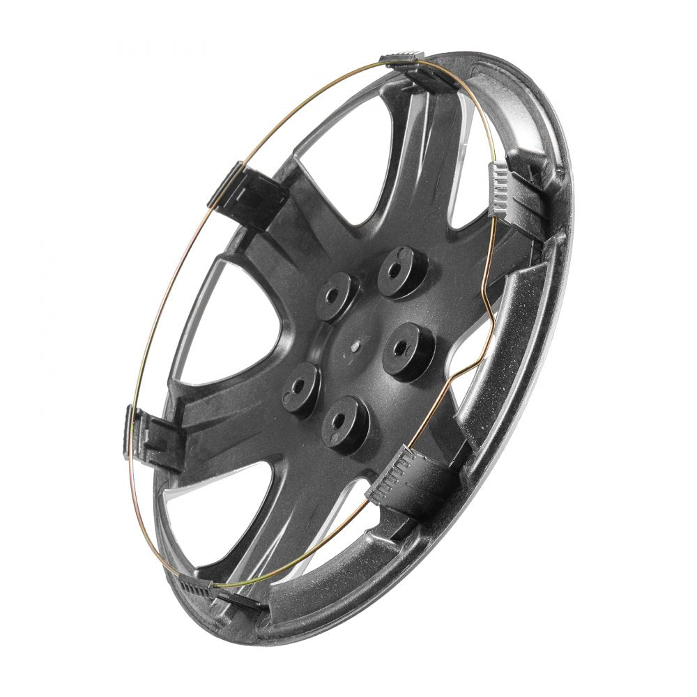 VEVOR Wheel Rim Cover Hubcaps, 15 in Diameter, Sturdy & Durable Scratch-Resistant Hubcap with Snap & Valve Nozzle Hole, ABS & PC Hubcap with High Rigidity & Less Wind Drag, Fits for All Weather Use