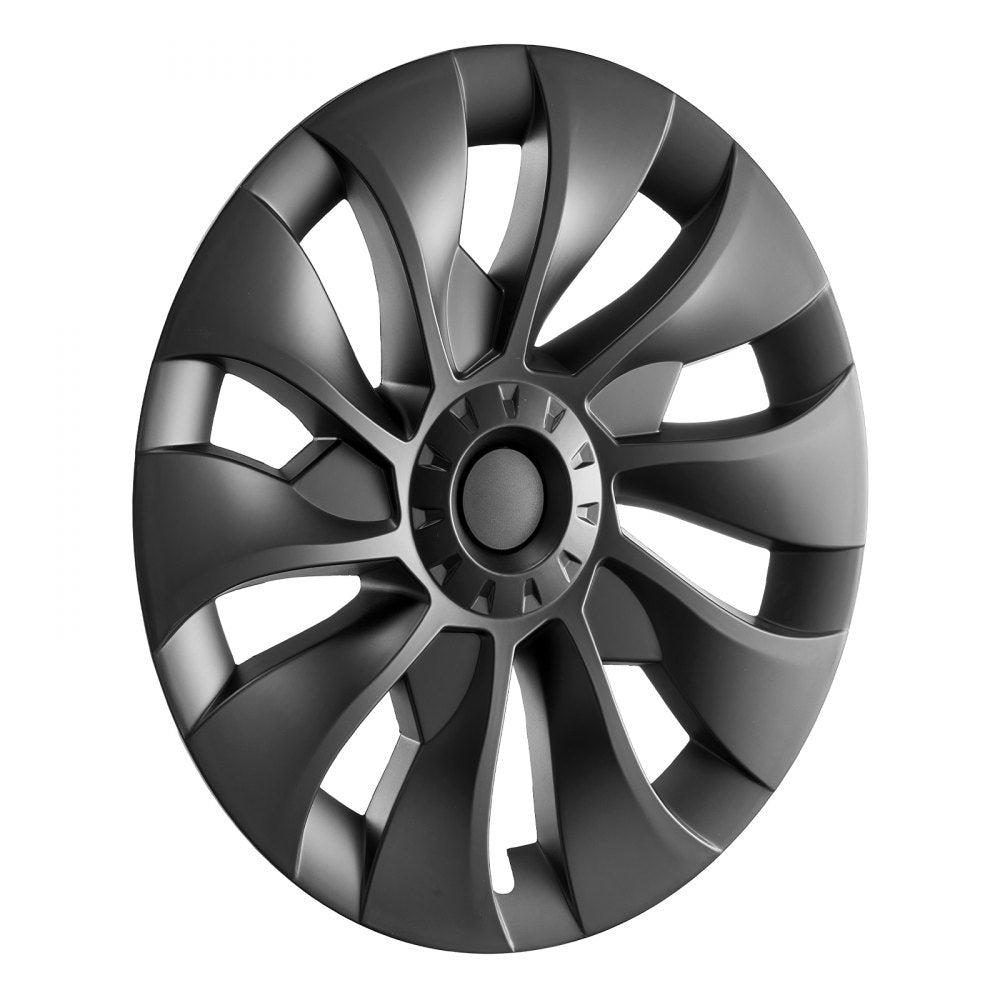 VEVOR Wheel Rim Cover Hubcaps, 18 in, 2017-2023 Model 3 Fully Fit Hubcap with Snap, Guard Tape & Valve Nozzle Hole, ABS & PC Hubcap with High Rigidity & Less Wind Drag, Fits for All Weather Use