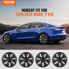 VEVOR Wheel Rim Cover Hubcaps, 19 in, 2020-2023 Model Y Fully Fit Hubcap with Snap, Guard Tape & Valve Nozzle Hole, ABS & PC Hubcap with High Rigidity & Less Wind Drag, Fits for All Weather Use