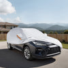 VEVOR Car Cover, Car Cover Waterproof for Toyota RAV4 Compact SUV, Custom-fit All Weather Sun Rain Wind Frost Dust Snow Protection Full Exterior Covers with Door Zipper and Cotton Lining, Silver