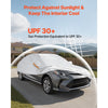 VEVOR Car Cover, Car Cover Waterproof for Toyota Camry Mid Size Sedan, Custom-fit All Weather Sun Rain Wind Frost Dust Snow Protection Full Exterior Covers with Door Zipper and Cotton Lining, Silver