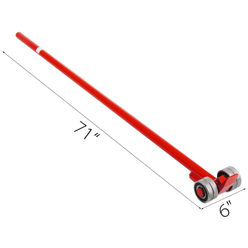 VEVOR Heavy Duty Pry lever Bar 3T/6600LBS Capacity with Wheels & 6'/1.8M Handle