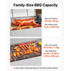 VEVOR Rotisserie Grill 38W BBQ Outdoor Pig & Lamb Spit Roaster, Charcoal Spit Roaster with 132 LBS Capacity, Wheels & 4-Level Height, Stainless Steel Electric Rotisserie Grill Kit for Camping Outdoor