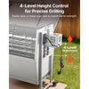 VEVOR Rotisserie Grill 38W BBQ Outdoor Pig & Lamb Spit Roaster, Charcoal Spit Roaster with 132 LBS Capacity, Wheels & 4-Level Height, Stainless Steel Electric Rotisserie Grill Kit for Camping Outdoor