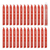 VEVOR Reciprocating Saw Blades, 25 Pack, 14/18 TPI Bi-Metal Reciprocating Saw Blade Set with Universal Shank, Sharp Teeth for Fast and Smooth Cuts, for Cutting 1/8-5/16 inch Medium Metals, Orange
