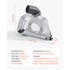 VEVOR Cutting Dust Shroud for Angle Grinders, Universal 4-5 in Angle Grinder Dust Shroud with 6 Clamping Washers & 5 in Diamond Grinding Cup Wheel, Adjustable Cutting Depth, Connect to Vacuum Cleaner