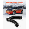 VEVOR Diesel Heater Pipe Duct Vent Kit, 3-inch Heater Pipe Warm Air Outlet Vent Set with Y-Shaped Connector & Air Duct Clamps, Parking Heaters Air Ducts Vent Kit for 5KW 8KW Diesel Heaters, Black