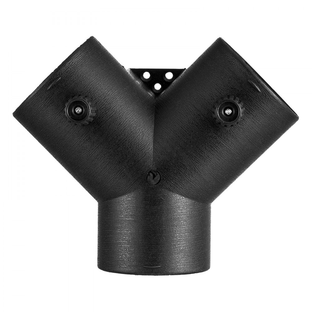 VEVOR Diesel Heater Connector, 3 inch Diesel Heater Duct Connector Accessories, 3-Way Y Branch Diesels Heaters Air Vent Duct with 2 90° Rotatable Valves, Black Joint Connectors for 2KW 5KW 8KW Heaters