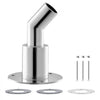 VEVOR Thru Hull Exhaust Skin Fitting, 0.94 inch Diesel Heater Exhaust Skin Fitting, Elbow Hull Exhausts Pipe Socket Replacement with Screws, Nuts & Gasket for Diesel Heaters, 316 Stainless Steel