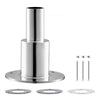 VEVOR Thru Hull Exhaust Skin Fitting, 0.94 inch Diesel Heater Exhaust Skin Fitting, Straight Thru Hull Exhausts Skins Fits Kit with Screws, Nuts & Gasket for Diesel Heaters, 316 Stainless Steel