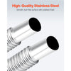 VEVOR Exhaust Pipe Tube Elbow Connector, 0.98 inch Diesel Heater Exhaust Elbow, Stainless Steel Windproof Cap Gas Water Heater 4 Clamps for 2KW 5KW 8KW Diesel Heater, Diesel Heaters Exhausts Elbows