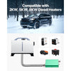VEVOR Diesel Heater Muffler, 0.94 inch Diesel Heater Muffler Upgrade, Parking Heaters Mufflers Fit with 2 Clamps and Screws, Aluminum Alloy Parking Heaters Noise Reducer for 2KW 5KW 8KW Heaters