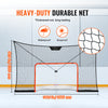 VEVOR Hockey Goal Backstop Net, Street Hockey Sports Backstop Netting,  Portable Indoor Outdoor Hockey Training Net, 12x7 FT Large Size Target Net, Easy Assemble, Black (Goal Frame Not Included)