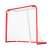 VEVOR Youth Street Hockey Net, Indoor Outdoor Steel Hockey Goal, Portable Lightweight Youth Street + Roller for Kids, Junior Hockey Training Goal Set with Net, Easy Assemble, 54" x 44", White/Red