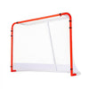 VEVOR Street Hockey Net, Indoor Outdoor Steel Hockey Goal, Official Regulation Pro Hockey Training Goal Set, Portable Hockey Goal with Net, Easy Assemble, 72" x 48", White/Red