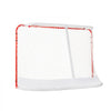 VEVOR Street Hockey Net, Indoor Outdoor Steel Hockey Goal, Official Regulation Pro Hockey Training Goal Set, Portable Hockey Goal with Net, Easy Assemble, 72" x 48", White/Red