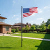 VEVOR Flag Pole, 16ft Heavy Duty Sectional Flagpole Kit for Outside House In Ground, Extra Thick Outdoor Aluminum Flagpole Kit with 3x5 American Flag for Yard, Residential or Commercial Use, Black