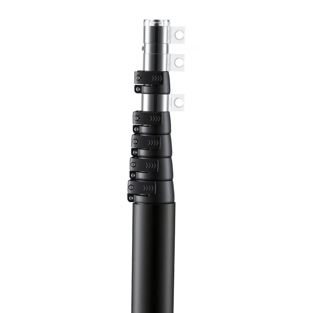 VEVOR Flag Pole, 30ft Heavy Duty Telescopic Flagpole Kit for Outside House In Ground, Extra Thick Outdoor Aluminum Flagpole Kit with 3x5 American Flag for Yard, Residential or Commercial Use, Black
