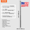 VEVOR 20FT Telescoping Flag pole Kit, Heavy Duty Aluminum Alloy in Ground Flag Poles for Outside, 3 Display Modes Flagpole with 3x5 American Flag, Professional Accessories, Black
