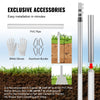 VEVOR 20FT Telescoping Flag pole Kit, Heavy Duty Aluminum Alloy in Ground Flag Poles for Outside, 3 Display Modes Flagpole with 3x5 American Flag, Professional Accessories, Silver