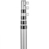 VEVOR 20FT Telescoping Flag pole Kit, Heavy Duty Aluminum Alloy in Ground Flag Poles for Outside, 3 Display Modes Flagpole with 3x5 American Flag, Professional Accessories, Silver