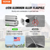 VEVOR 30FT Telescoping Flag pole Kit, Heavy Duty Aluminum Alloy in Ground Flag Poles for Outside, 3 Display Modes Flagpole with 3x5 American Flag, Professional Accessories, Silver