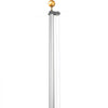 VEVOR 25FT Sectional Flag pole Kit, Heavy Duty Aluminum Alloy in Ground Flag poles for Outside, 3 Display Modes Flagpole with 3x5 American Flag, Professional Accessories, Silver
