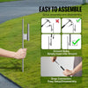 VEVOR Open Flags with Pole Kit, Advertising Flags for Business Outside, Advertising Feather Flag Kit, Includes 2 Banner Flags, 2 Poles, 2 Ground Stakes, Open Sign Swooper Flags for Businesses 16.3 FT