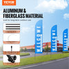 VEVOR Feather Flag Pole Kit, 3 Packs Swooper Flag Pole 16.3 ft, Sign Flag Poles for Business Advertising Flags Outdoor, with Ground Stakes and A Carrying Bag (Flag Not Included)