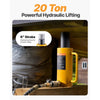 VEVOR Hydraulic Cylinder Jack, 20 Ton Solid Ram Hydraulic Cylinder, 6 Inch Stroke Single Acting Hydraulic Cylinder, with Quick Connector Portable Hydraulic Solid Jack Hydraulic Lifting Cylinders