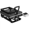 VEVOR Hybrid Heat Press 15 x 15 Inch 8-in-1 Sublimation Press Machine Black, for T-shirts/Mugs/Tumblers/Caps/Plates, Multifunction Design, Heat Up Fast and Even, All-New Patented Design, Easy to Control