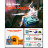 VEVOR Hybrid Heat Press Machine 15" x 15" 8-in-1 Sublimation Press Machine, for T-shirts/Mugs/Tumblers/Caps/Plates, Multifunction Design, Heat Up Fast and Even, All-New Patented Design, Light Green