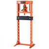 VEVOR 12 Ton Shop Press, H-Frame Garage Floor Bottle Jack Hydraulic Press, 8-Level Adjustable Height, Movable Stamping Plate, Heavy-Duty Steel for Bending, Straightening, Pressing U-Joints & Bearings