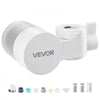 VEVOR Faucet Mount Water Filter, Horizontal Water Purifier for Sink Tap, Carbon Fiber Filter, Removes Chlorine Lead with 3 Filters, Fits Most Kitchen or Bathroom Faucets, White