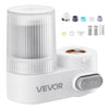 VEVOR Faucet Mount Water Filter, Vertical Water Purifier for Sink Tap, Carbon Fiber Filter, Removes Chlorine Lead with 3 Filters, Fits Most Kitchen or Bathroom Faucets, White