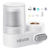 VEVOR Faucet Mount Water Filter, Vertical Water Purifier for Sink Tap, Carbon Fiber Filters, Removes Chlorine Lead with 1 Filter, Fits Most Kitchen or Bathroom Faucets, White