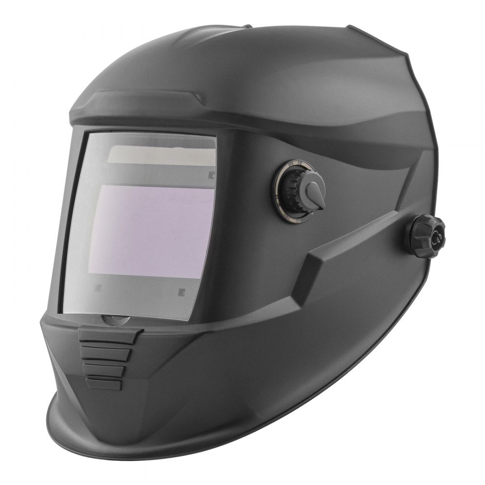 VEVOR Welding Helmet Auto Darkening, 3.94" x 2.34" True Color Welding Hood, Solar-Powered Welder Mask with 4 Arc Sensors, Wide Shade 4/5-9/9-13 for TIG MIG ARC Weld Grinding Cutting - METIS Series