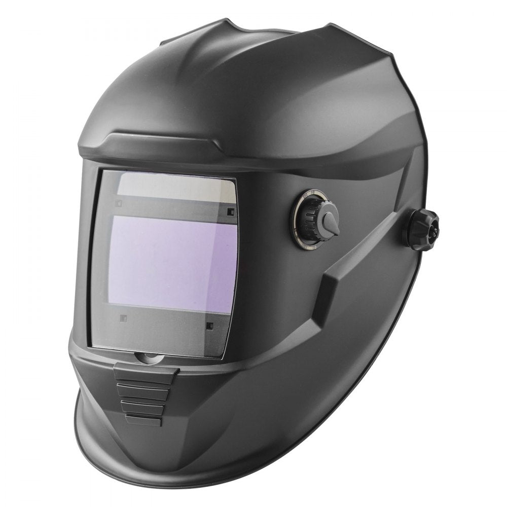 VEVOR Welding Helmet Auto Darkening, 3.94" x 2.34" True Color Welding Hood, Solar-Powered Welder Mask with 4 Arc Sensors, Wide Shade 4/5-9/9-13 for TIG MIG ARC Weld Grinding Cutting - METIS Series