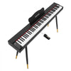 VEVOR Digital Piano 88 Keys Semi Weighted Full Size Keyboard Stand Black, for Beginners, 600 Tones, 600 Rhythms, Electric Piano, with Sustain Pedal, Speaker, Headphone Jack, USB/MIDI, Power Adapter