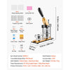 VEVOR Button Maker Machine, 2.25" / 58 mm, Solid Metal Pin Maker with 100pcs Button Parts, Circle Cutter and Magic Book, Reinforced Ergonomic Handle, Steel Mold, for DIY Badges, Pins, Key Chains