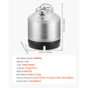VEVOR Cleaning Keg, 1.75 Gallon/6.5L Keg Line Cleaning Kit with D Coupler Connection & Rubber Base, Beer Lines Cleaner Used for Beer Line Cleaning, 304Stainless Steel Kegerator Beers Lines Cleaner Kit
