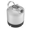 VEVOR Cleaning Keg, 1.75 Gallon/6.5L Keg Line Cleaning Kit with D Coupler Connection & Rubber Base, Beer Lines Cleaner Used for Beer Line Cleaning, 304Stainless Steel Kegerator Beers Lines Cleaner Kit
