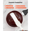 VEVOR Chocolate Melting Pot - 2 x 1 QT Pots, 86℉ - 185℉ Choc Warm Machine, 80W Even Cheese Melter, 2 Knobs Temp Control, 2 Ceramic Coated Pots, Electric Warmer for Mulled Milk Candy, Commercial & Home