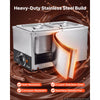 VEVOR Chocolate Melting Machine, 2 Tanks 9 Lbs Choc Commercial Melter, 800W High Power, Water Bath Heating System, Stainless Steel Body, 86℉- 185℉ Temp Range, Chocolate Warmer for Cheese Milk