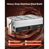 VEVOR Chocolate Melting Machine, 3 Tanks 27 Lbs Choc Commercial Melter, 1200W High Power, Water Bath Heating System, Stainless Steel Body, 86℉- 185℉ Temp Range, Chocolate Warmer for Cheese Milk