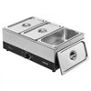 VEVOR Chocolate Melting Machine, 3 Tanks 27 Lbs Choc Commercial Melter, 1200W High Power, Water Bath Heating System, Stainless Steel Body, 86℉- 185℉ Temp Range, Chocolate Warmer for Cheese Milk